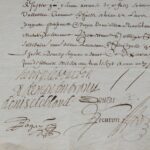 Constitution de rente sur des seigneuries en Berry, signée par le prince de Condé