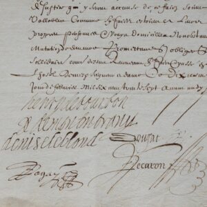 Constitution de rente sur des seigneuries en Berry, signée par le prince de Condé