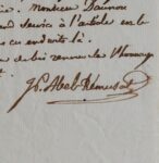 3 lettres du sinologue Jean-Pierre Abel-Rémusat