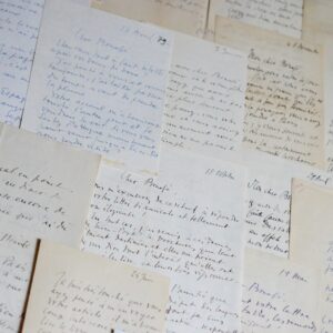 Correspondance de 18 lettres du peintre Pierre Isorni