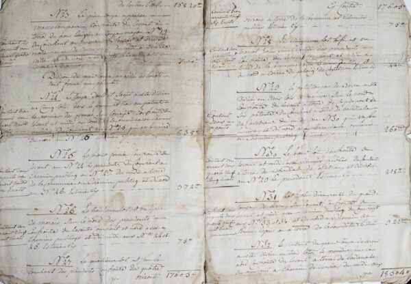 Vente des biens de de l'émigré Charritte à Susmiou (Pyrénées Atlantiques)