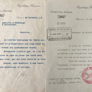 Novembre 1918, Joffre remercie Rivesaltes, sa ville de naissance