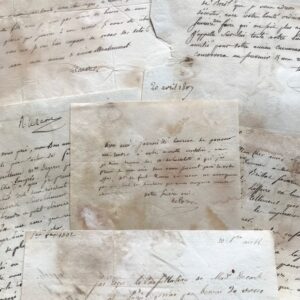 6 lettres du duc Decazes, l'une recommandant Brillat-Savarin