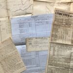 Dossier constitué de divers pièces relatives aux chemins de Fer