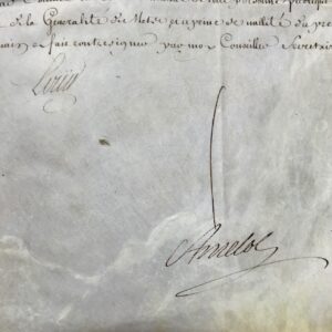 Louis XV permet à une "nouvelle convertie" de Givonne (Ardennes) de vendre une ferme