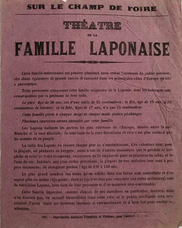 Le Théâtre de la Famille Laponaise, troupe de nains, se produit à Biarritz