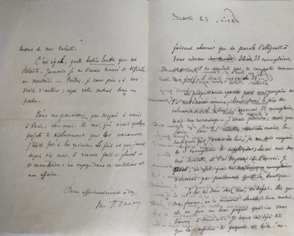Deux lettres de l'épigraphiste Maurice Holleaux à l'historien helléniste Henri Lechat