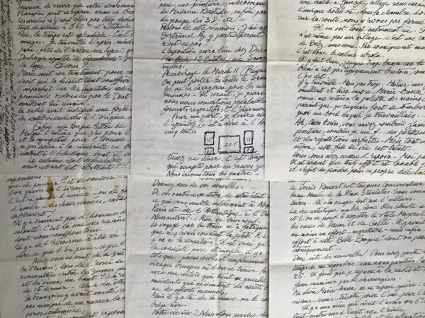 Belle correspondance du peintre André Strauss