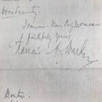 Lettre de l'économiste américain et président du MIT, Francis Amasa Walker