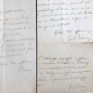 Ernest Renan évoque son entrevue avec l'égyptologue Eugène Revillout