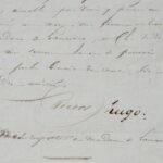 Rare lettre inédite de Victor Hugo à Lamartine lors de son voyage avec Nodier