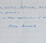 Lettre de 1944 de Brasillach évoquant le bombardement de Paris et les Américains