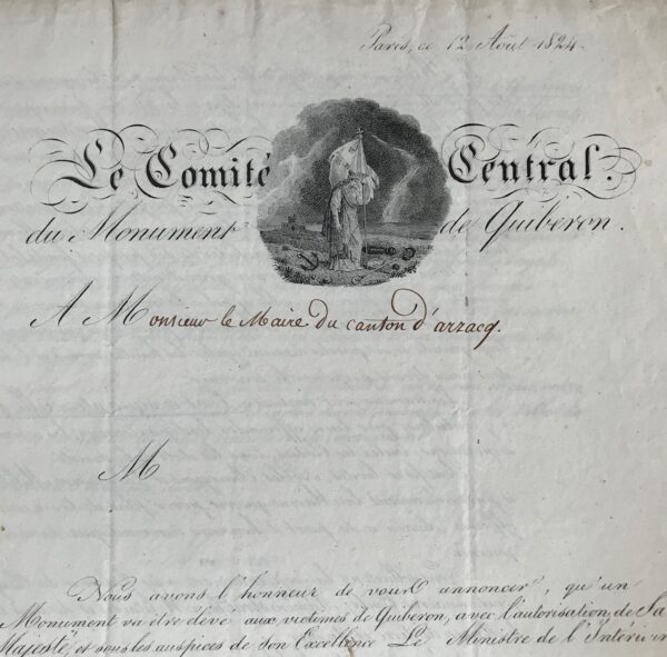 Projet de monument célébrant le débarquement de Quiberon