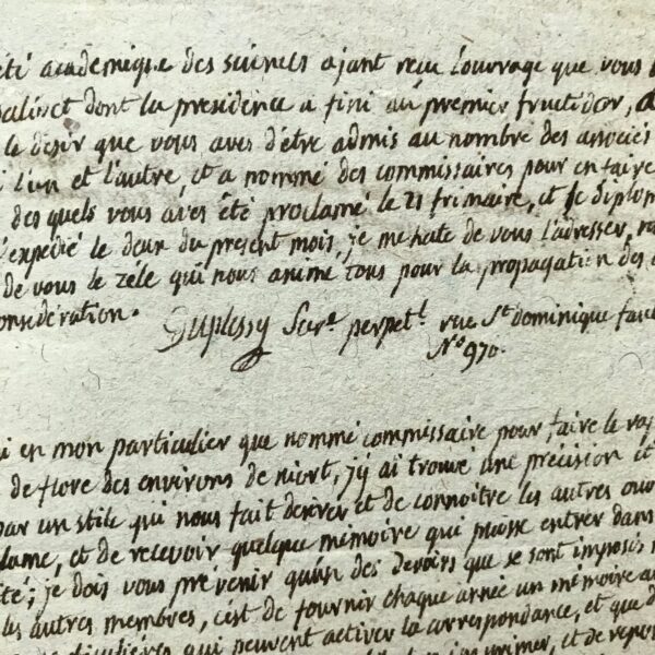 Le botaniste François Sabin Duplessy loue la Flore de Niort de Guillemeau