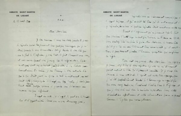 Dom Pierre Basset, abbé de Ligugé, évoque les religieux combattants