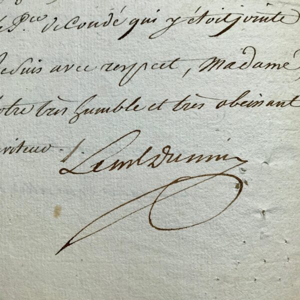 Le maréchal du Muy se félicite de la répression de "La guerre des farines", à Reims, en 1775