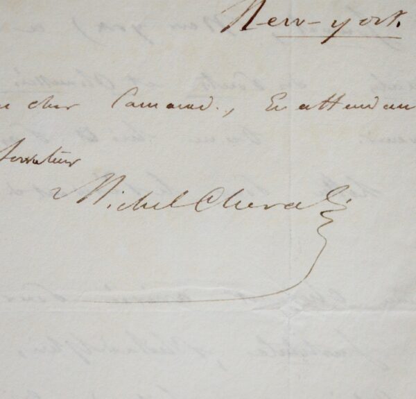 Michel Chevalier, en mission aux États-Unis, étudie les chemins de fer