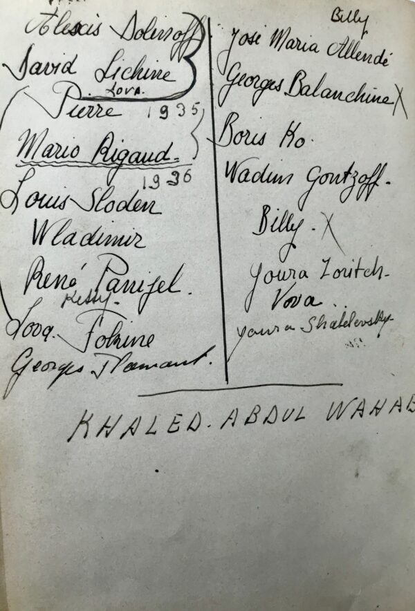 Journal intime d'une danseuse des ballets russes, 1936-1937