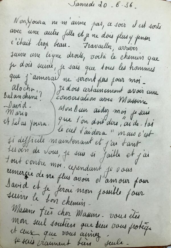 Journal intime d'une danseuse des ballets russes, 1936-1937