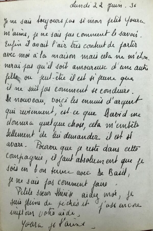 Journal intime d'une danseuse des ballets russes, 1936-1937