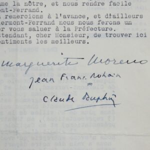 Moreno, Dauphin, Nohain et la Compagnie des Comédiens de France, présentent leur spectacle à Vichy en 1940
