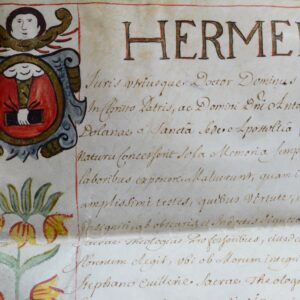 Diplôme de théologie de l'Université de Dole pour Jean-Charles de Vaudrey