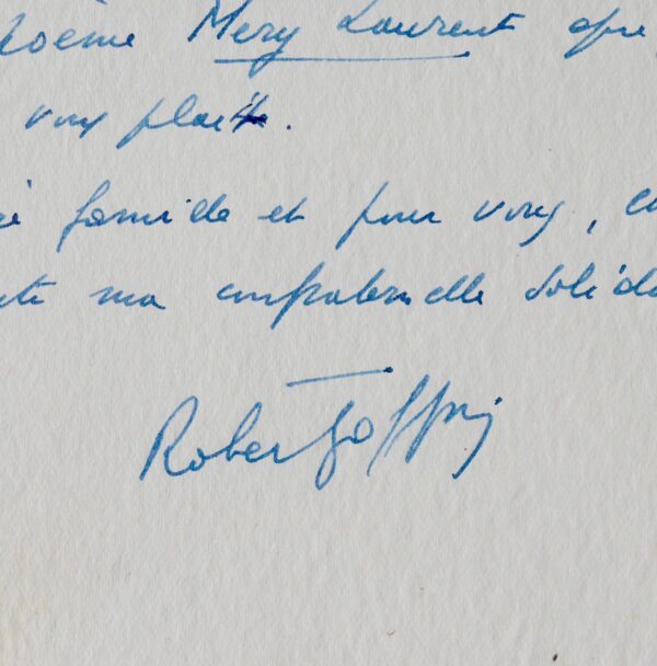 Robert Goffin évoque l'Académie Mallarmé et ses recherches sur Méry Laurent