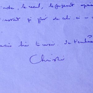 Poignante correspondance de Christine de Rivoyre à Madeleine Chapsal