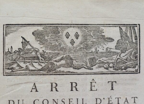 Arrêt du Conseil d'État du Roi établissant une nouvelle Compagnie des Indes