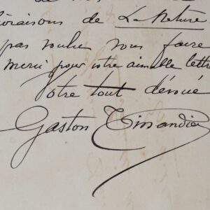 Tissandier rédige un article sur l'empereur Don Pedro II