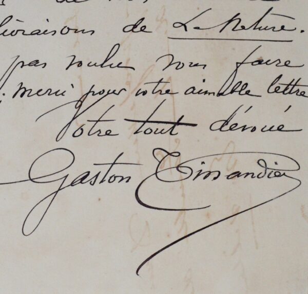 Tissandier rédige un article sur l'empereur Don Pedro II