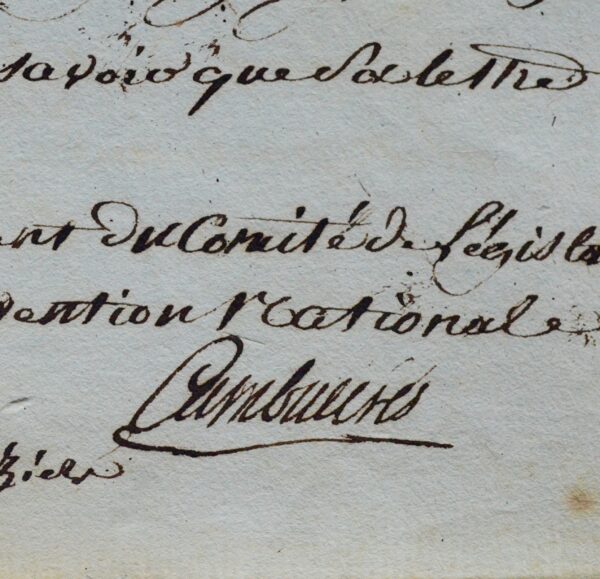 Cambacérès se préoccupe d'un détenu de la prison de Béziers