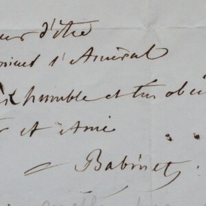 L'astronome Jacques Babinet recommande le colonel Peytier