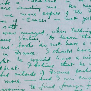 Henry Miller évoque ses livres, ses éditeurs, ses amis, la situation en Europe