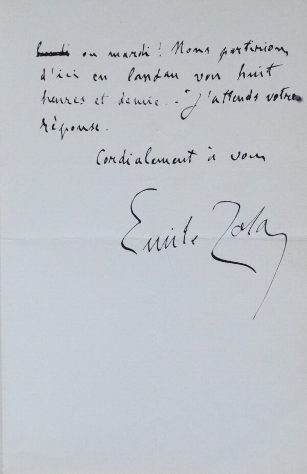 Zola projette un déjeuner basque à Cambo