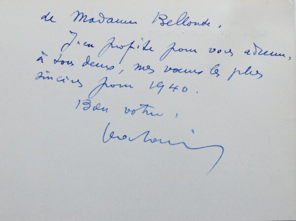 Jean Moulin intercède en faveur d'un réfugié fuyant l'Espagne franquiste