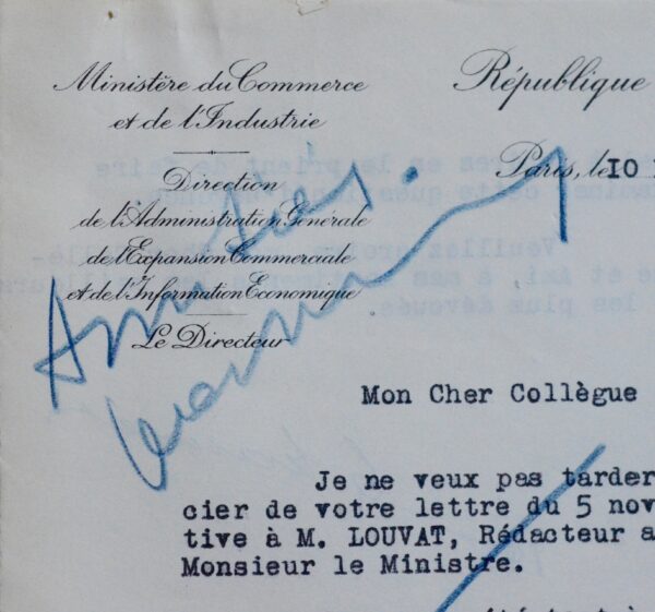 Jean Moulin aide la femme de son grand ami, l'aviateur Maurice Bellonte
