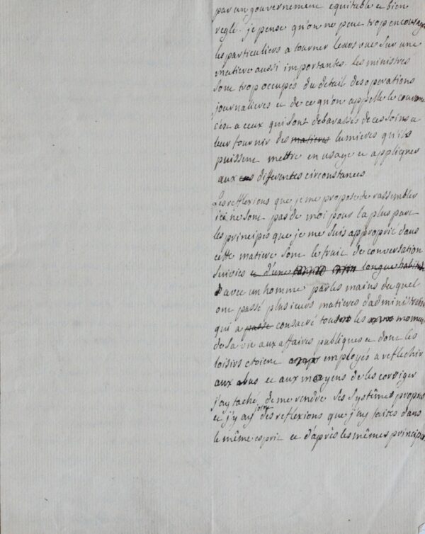 Intéressantes réflexions de Trudaine sur l'éducation politique des peuples