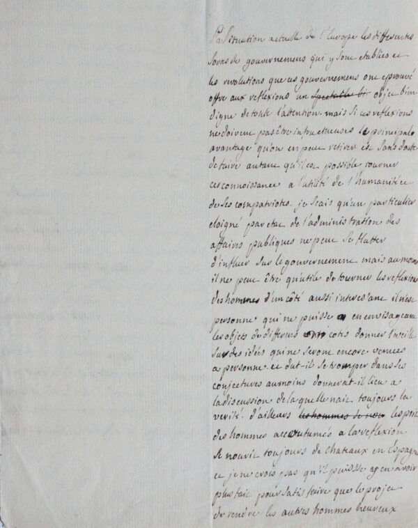 Intéressantes réflexions de Trudaine sur l'éducation politique des peuples