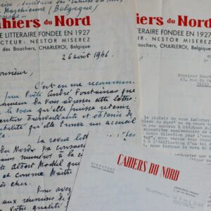 Roger Desaise demande deux articles sur Albert Mockel et Stéphane Mallarmé