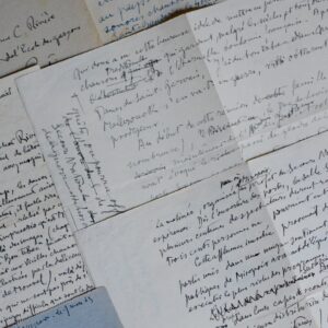 Belle correspondance de 5 lettres de Raymond Escholier