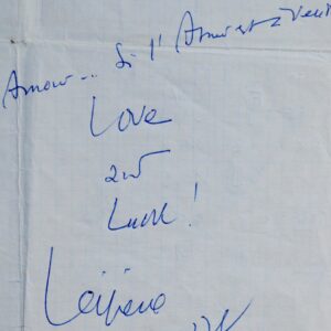 Chanson "À vendre" dédicacée par Léo Ferré