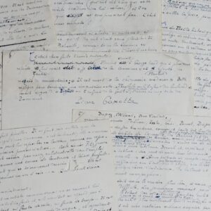 Manuscrit de Pierre Gaxotte consacré à Théophile Gautier, intitulé  "Le Forçat du feuilleton"