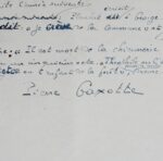 Manuscrit de Pierre Gaxotte consacré à Théophile Gautier, intitulé  "Le Forçat du feuilleton"
