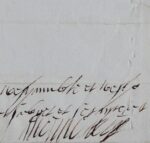 Exceptionnelle lettre d'Anne de Montmorency à la reine Catherine de Médicis