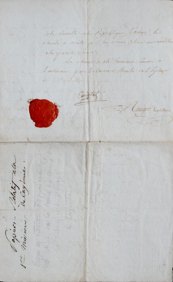 Résumé d'une séance du club jacobin des Amis
de la liberté, en Guyane