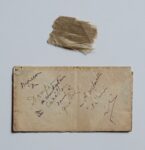 Fragment du drapeau de Montcalm, lors de grande victoire de Fort Carillon