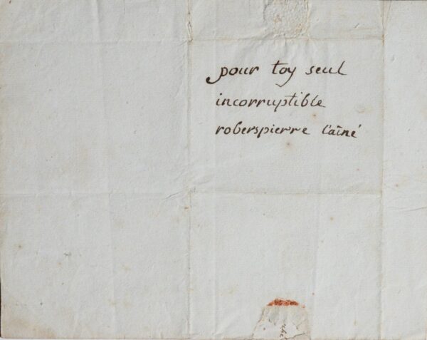 Terrifiante lettre de dénonciation adressée à Robespierre le 8 thermidor
