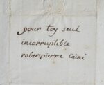 Terrifiante lettre de dénonciation adressée à Robespierre le 8 thermidor