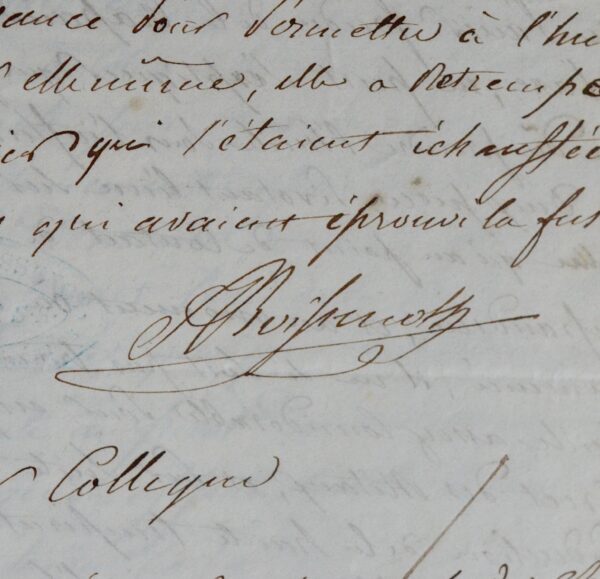 Manuscrit du chimiste Boissenot sur le soudage de deux aciers différents